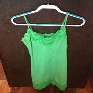 Lace Trimmed Tank Top